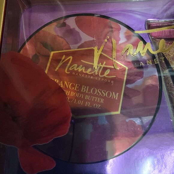 Nanette Lepore Skin Therapy Set Hand Cream Body Butter Orange Rose Amber Gift - Picture 2 of 7